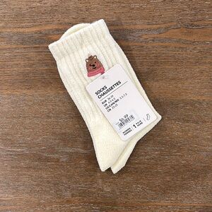 Cream Casual Socks Comfortable Everyday Wear